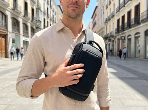 Bandolera antirrobo negro