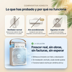 Mini Aire Portátil 4 en 1 — Duerme Fresco Sin Pagar Aire Acondicionado